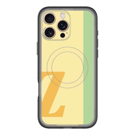 スリムプロテクションプレミアムケース with MagSafe［ オリジナル - initial color line - Z yellow ］