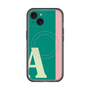 スリムプロテクションプレミアムケース with MagSafe［ オリジナル - initial color line - A green ］