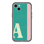 スリムプロテクションプレミアムケース with MagSafe［ オリジナル - initial color line - A green ］
