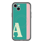 スリムプロテクションプレミアムケース with MagSafe［ オリジナル - initial color line - A green ］