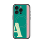 スリムプロテクションプレミアムケース with MagSafe［ オリジナル - initial color line - A green ］