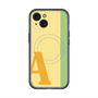 スリムプロテクションプレミアムケース with MagSafe［ オリジナル - initial color line - A yellow ］