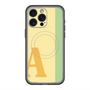 スリムプロテクションプレミアムケース with MagSafe［ オリジナル - initial color line - A yellow ］