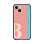 スリムプロテクションプレミアムケース with MagSafe［ オリジナル - initial color line - B pink ］