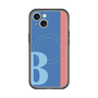 スリムプロテクションプレミアムケース with MagSafe［ オリジナル - initial color line - B blue ］