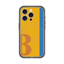 スリムプロテクションプレミアムケース with MagSafe［ オリジナル - initial color line - B orange ］