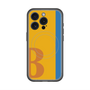 スリムプロテクションプレミアムケース with MagSafe［ オリジナル - initial color line - B orange ］