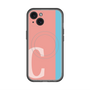 スリムプロテクションプレミアムケース with MagSafe［ オリジナル - initial color line - C pink ］