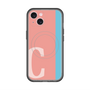 スリムプロテクションプレミアムケース with MagSafe［ オリジナル - initial color line - C pink ］
