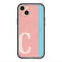スリムプロテクションプレミアムケース with MagSafe［ オリジナル - initial color line - C pink ］