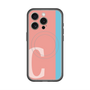 スリムプロテクションプレミアムケース with MagSafe［ オリジナル - initial color line - C pink ］