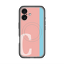 スリムプロテクションプレミアムケース with MagSafe［ オリジナル - initial color line - C pink ］