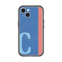 スリムプロテクションプレミアムケース with MagSafe［ オリジナル - initial color line - C blue ］