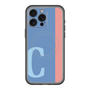 スリムプロテクションプレミアムケース with MagSafe［ オリジナル - initial color line - C blue ］