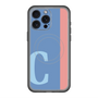 スリムプロテクションプレミアムケース with MagSafe［ オリジナル - initial color line - C blue ］