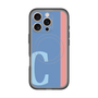 スリムプロテクションプレミアムケース with MagSafe［ オリジナル - initial color line - C blue ］