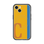 スリムプロテクションプレミアムケース with MagSafe［ オリジナル - initial color line - C orange ］