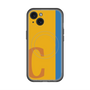 スリムプロテクションプレミアムケース with MagSafe［ オリジナル - initial color line - C orange ］
