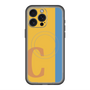 スリムプロテクションプレミアムケース with MagSafe［ オリジナル - initial color line - C orange ］