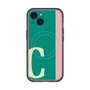 スリムプロテクションプレミアムケース with MagSafe［ オリジナル - initial color line - C green ］