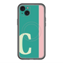 スリムプロテクションプレミアムケース with MagSafe［ オリジナル - initial color line - C green ］