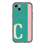 スリムプロテクションプレミアムケース with MagSafe［ オリジナル - initial color line - C green ］
