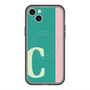 スリムプロテクションプレミアムケース with MagSafe［ オリジナル - initial color line - C green ］