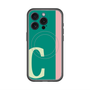 スリムプロテクションプレミアムケース with MagSafe［ オリジナル - initial color line - C green ］