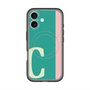 スリムプロテクションプレミアムケース with MagSafe［ オリジナル - initial color line - C green ］
