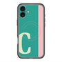 スリムプロテクションプレミアムケース with MagSafe［ オリジナル - initial color line - C green ］