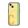 スリムプロテクションプレミアムケース with MagSafe［ オリジナル - initial color line - C yellow ］