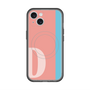スリムプロテクションプレミアムケース with MagSafe［ オリジナル - initial color line - D pink ］