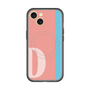 スリムプロテクションプレミアムケース with MagSafe［ オリジナル - initial color line - D pink ］