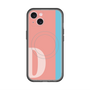 スリムプロテクションプレミアムケース with MagSafe［ オリジナル - initial color line - D pink ］