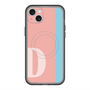 スリムプロテクションプレミアムケース with MagSafe［ オリジナル - initial color line - D pink ］