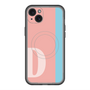 スリムプロテクションプレミアムケース with MagSafe［ オリジナル - initial color line - D pink ］