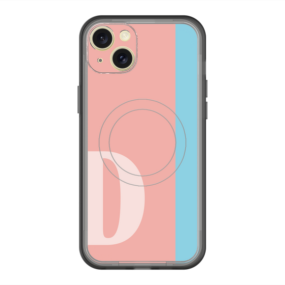 スリムプロテクションプレミアムケース with MagSafe［ オリジナル - initial color line - D pink ］