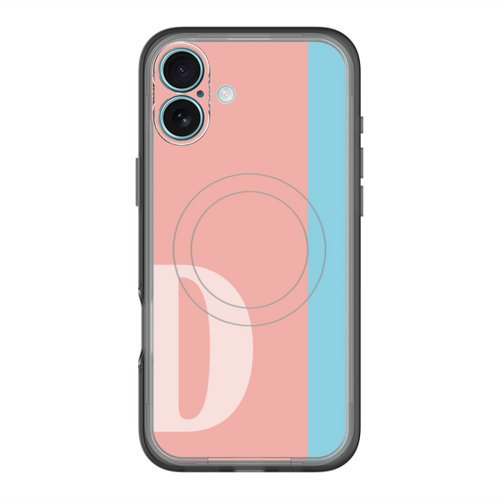 スリムプロテクションプレミアムケース with MagSafe［ オリジナル - initial color line - D pink ］