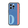 スリムプロテクションプレミアムケース with MagSafe［ オリジナル - initial color line - D blue ］