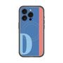 スリムプロテクションプレミアムケース with MagSafe［ オリジナル - initial color line - D blue ］