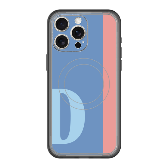スリムプロテクションプレミアムケース with MagSafe［ オリジナル - initial color line - D blue ］