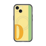 スリムプロテクションプレミアムケース with MagSafe［ オリジナル - initial color line - D yellow ］