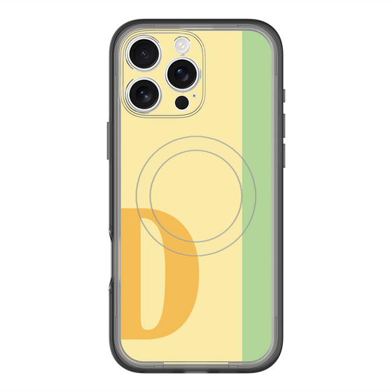 スリムプロテクションプレミアムケース with MagSafe［ オリジナル - initial color line - D yellow ］