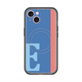 スリムプロテクションプレミアムケース with MagSafe［ オリジナル - initial color line - E blue ］