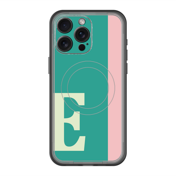 スリムプロテクションプレミアムケース with MagSafe［ オリジナル - initial color line - E green ］