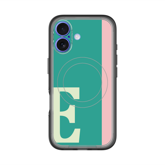 スリムプロテクションプレミアムケース with MagSafe［ オリジナル - initial color line - E green ］