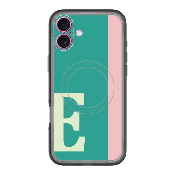 スリムプロテクションプレミアムケース with MagSafe［ オリジナル - initial color line - E green ］