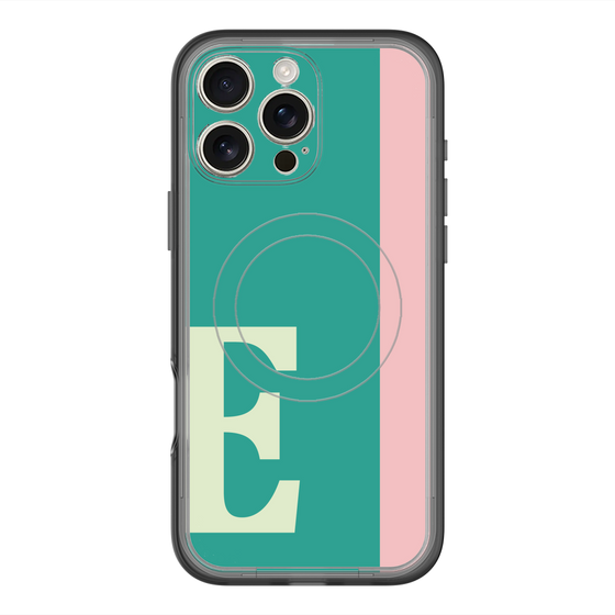 スリムプロテクションプレミアムケース with MagSafe［ オリジナル - initial color line - E green ］