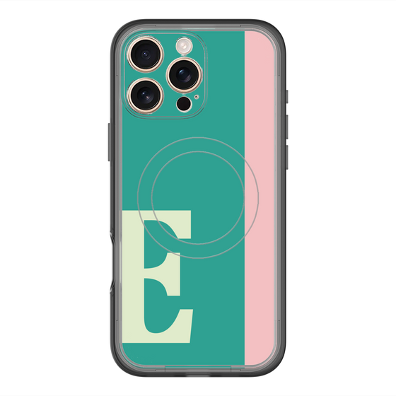 スリムプロテクションプレミアムケース with MagSafe［ オリジナル - initial color line - E green ］