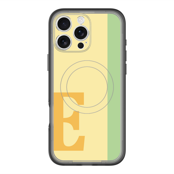 スリムプロテクションプレミアムケース with MagSafe［ オリジナル - initial color line - E yellow ］